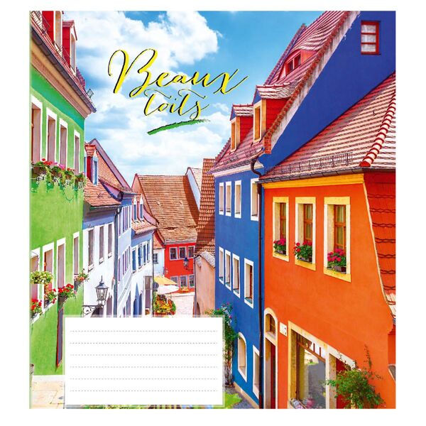 Зошит учнівський 18 арк., клітинка, обкладинка повноколірна Серія 910"Європейські міста" Поліграфіст картинка 6