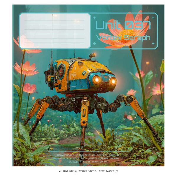 Зошит учнівський 12 арк., клітинка, обкладинка повноколірна Серія 111"Unit" Поліграфіст картинка 5