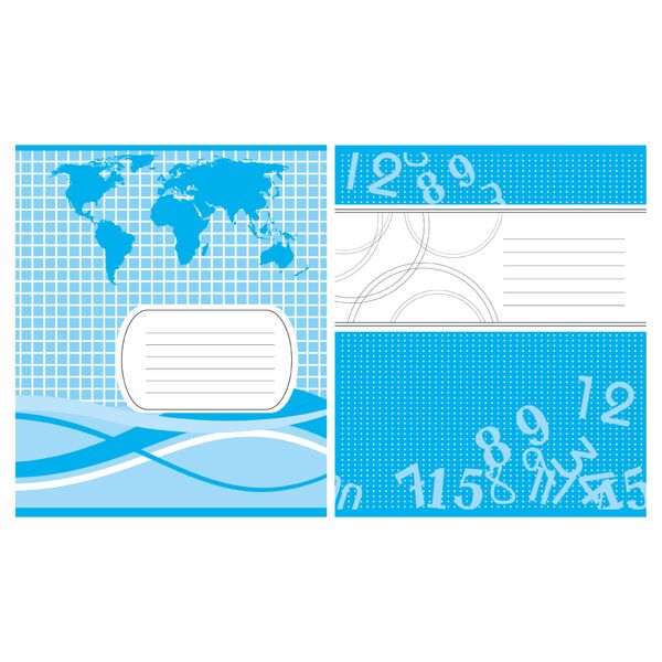 Зошит учнівський 12 арк., клітинка, обкладинка двоколірна Серія 149 Поліграфіст