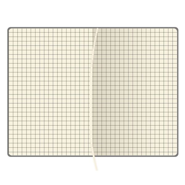 Записна книжка А6 в клітинку Vivella на гумці блакитний Поліграфіст картинка 3