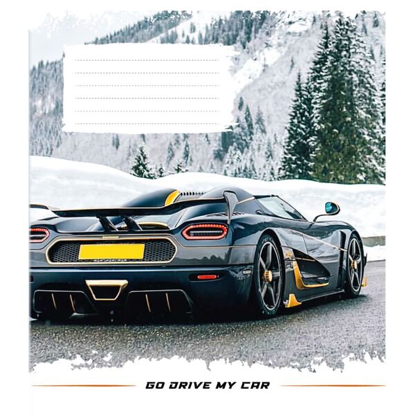 Зошит учнівський 24 арк., лінія, обкладинка повноколірна Серія 184"Авто" Поліграфіст картинка 4