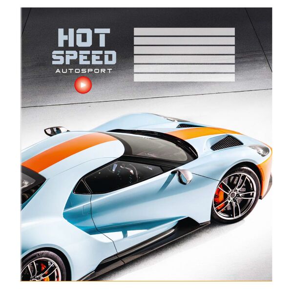 Зошит учнівський 12 арк., коса лінія, обкладинка повноколірна Серія 185"Швидкість" Поліграфіст картинка 6