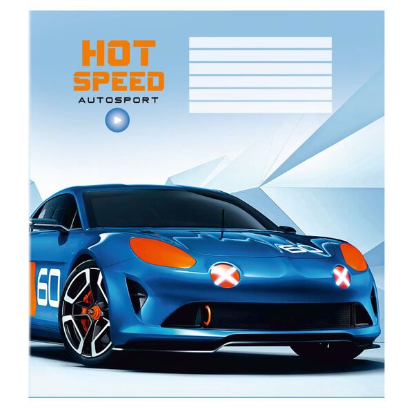 Зошит учнівський 12 арк., лінія, обкладинка повноколірна Серія 185"Швидкість" Поліграфіст картинка 5