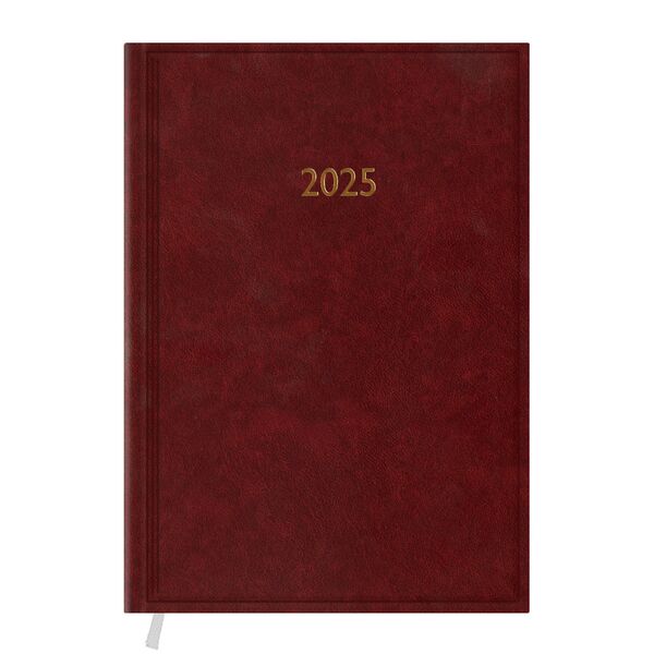 Щоденник датований А5 в лінію Macanet бордовий Поліграфіст картинка 8