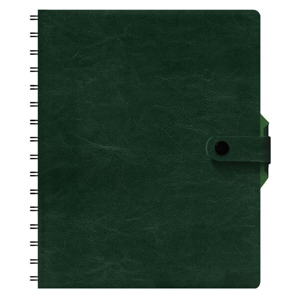 Щоденник недатований А5 на пружині, в лінію, Nebraska на кнопці зелений Поліграфіст картинка 4
