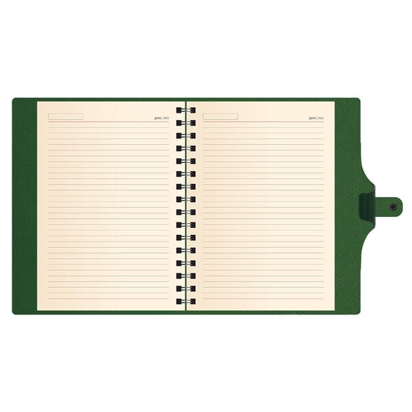 Щоденник недатований А5 на пружині, в лінію, Nebraska на кнопці зелений Поліграфіст картинка 6
