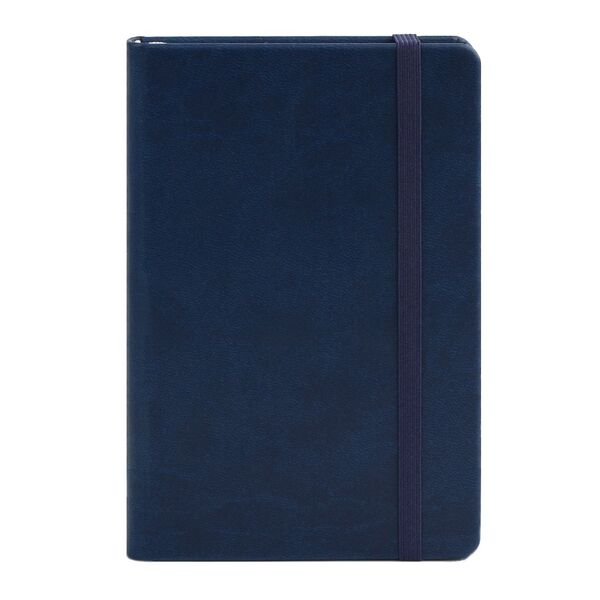 Записна книжка А6 в лінію Vivella на гумці синій Поліграфіст картинка 3