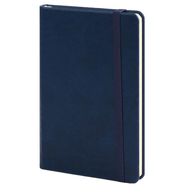 Записна книжка А6 в лінію Vivella на гумці синій Поліграфіст