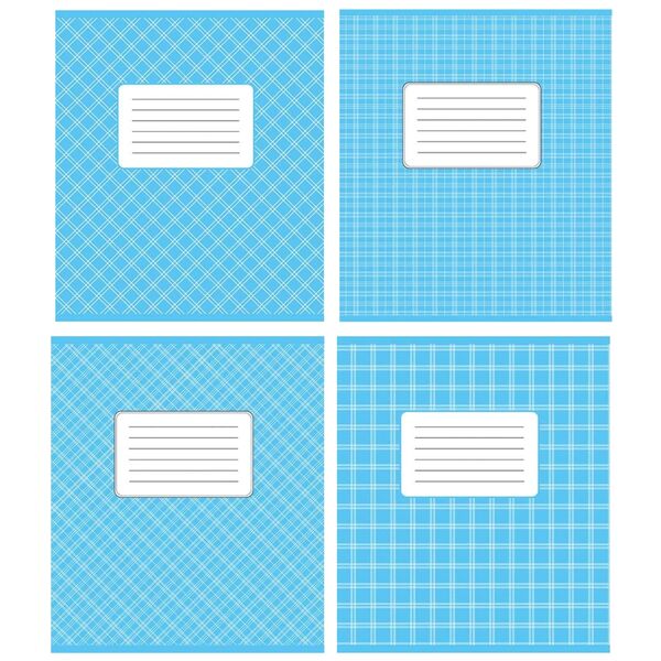 Зошит учнівський 12 арк., коса лінія, обкладинка повноколірна Серія 553 "Голубий фон" Поліграфіст