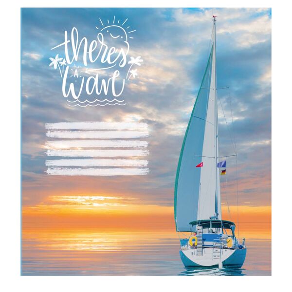 Зошит учнівський загальний 60 арк., клітинка, обкладинка повноколірна Серія 915"Закат" Поліграфіст картинка 2