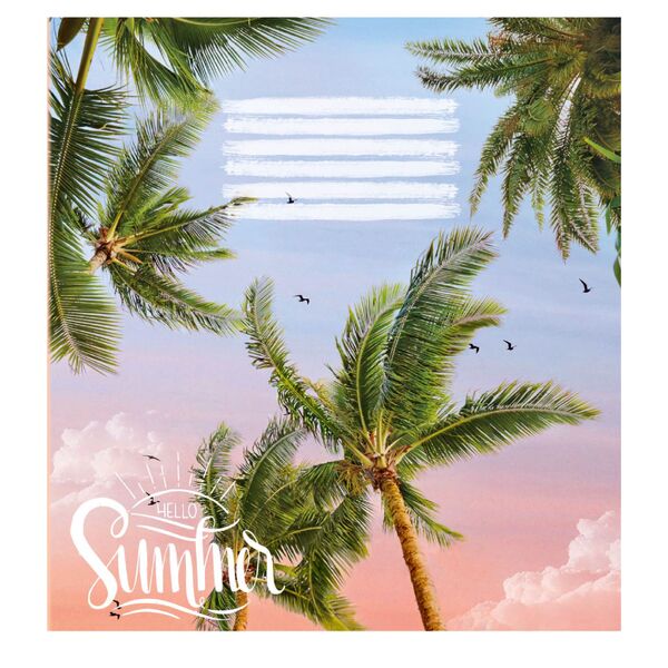 Зошит учнівський загальний 60 арк., клітинка, обкладинка повноколірна Серія 915"Закат" Поліграфіст картинка 3