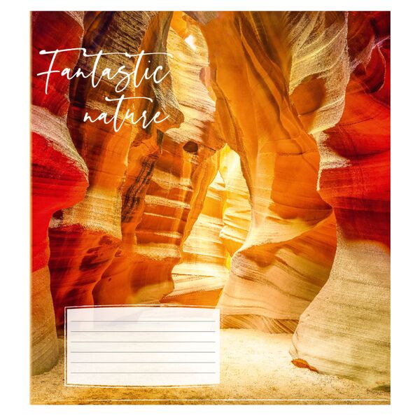 Зошит учнівський загальний 96 арк., клітинка, обкладинка повноколірна Серія 926"Печери" Поліграфіст картинка 6