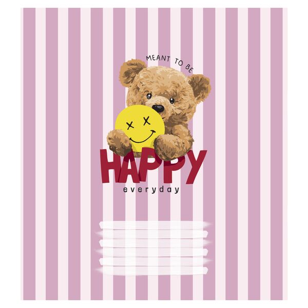 Зошит учнівський повноколірний 12 арк., клітинка. Серія 209"Ведмедик" Поліграфіст картинка 4