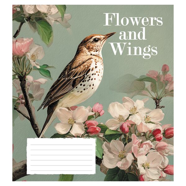 Зошит учнівський повноколірний 24 арк., клітинка. Серія 218"Птахи" Поліграфіст картинка 6