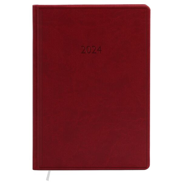 Щоденник датований А5 в лінію Vivella бордовий Поліграфіст картинка 8
