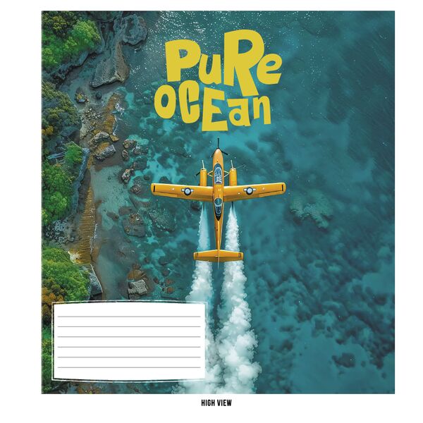 Зошит учнівський повноколірний 24 арк., клітинка. Серія 247"На воді" Поліграфіст картинка 3