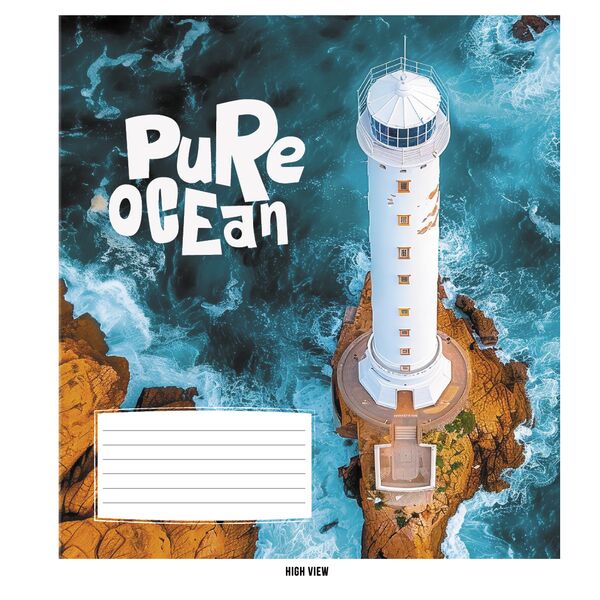 Зошит учнівський повноколірний 24 арк., клітинка. Серія 247"На воді" Поліграфіст картинка 6