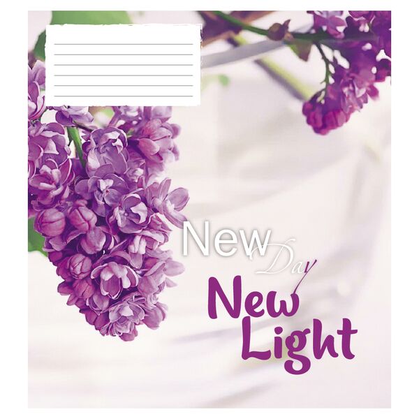 Зошит учнівський повноколірний загальний 48 арк., лінія. Серія 261"Квіти" Поліграфіст картинка 5