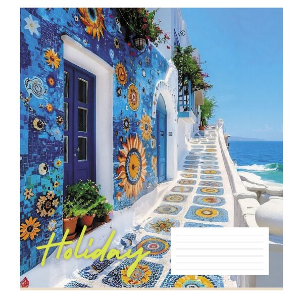 Зошит учнівський повноколірний 24 арк., клітинка. Серія 272"Канікули" Поліграфіст картинка 5