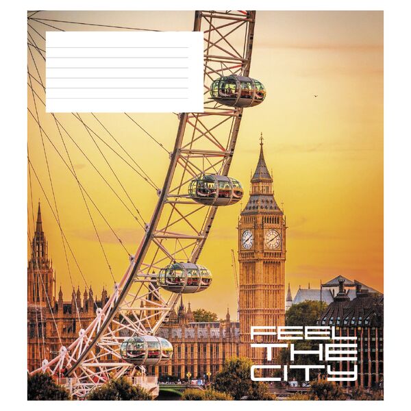 Зошит учнівський повноколірний загальний 48 арк., клітинка. Серія 274"City" Поліграфіст картинка 5