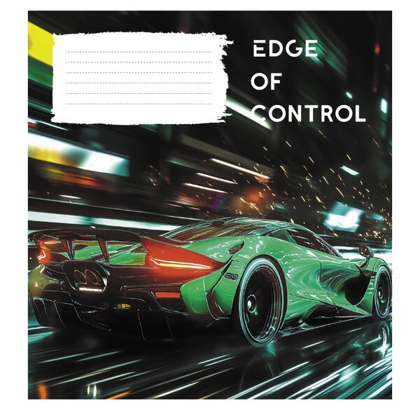 Зошит учнівський повноколірний загальний 36 арк., клітинка. Серія 283"Швидкість" Поліграфіст картинка 3