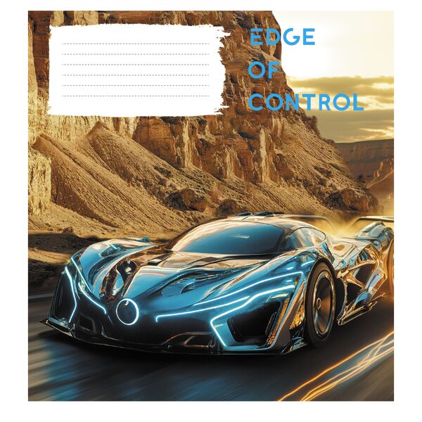 Зошит учнівський повноколірний загальний 36 арк., клітинка. Серія 283"Швидкість" Поліграфіст картинка 4