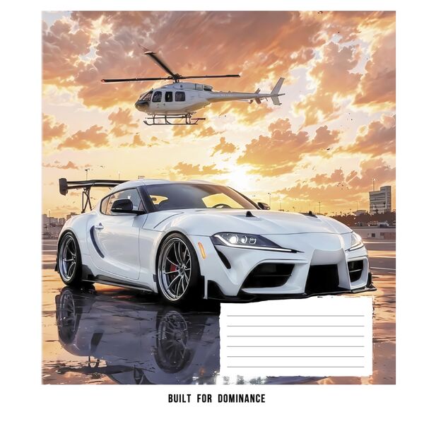 Зошит учнівський повноколірний 24 арк., клітинка. Серія 284"Сила і швидкість" Поліграфіст картинка 5