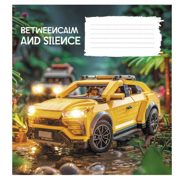 Зошит учнівський повноколірний 12 арк., клітинка. Серія 285"Машинки" Поліграфіст картинка 3