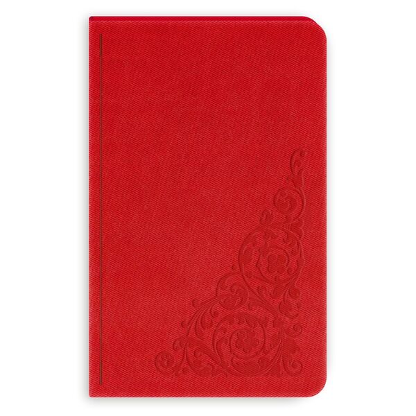 Алфавітна книга А6 в лінію Twill червоний Поліграфіст картинка 3