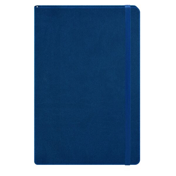 Записна книжка А5 в лінію Twill на гумці синій Поліграфіст картинка 4