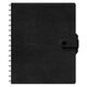 Щоденник недатований А5 на пружині, в лінію, Nebraska на кнопці чорний
