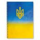 Блокнот A5, 48 арк., клітинка, обкладинка картон, пружина, Серія "Герб"