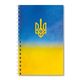 Блокнот А6, 48 арк., клітинка, обкладинка картон, пружина, Серія "Герб"