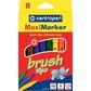 Фломастери 8773 Brush, набір 8 шт Поліграфіст картинка 2