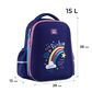 Рюкзак GoPack Education напівкаркасний 165M-1 Cute Rainbow Поліграфіст картинка 8
