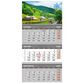Календар квартальний на 3 пружини, розмір 360х685 мм, "Карпатське село" Поліграфіст картинка 2