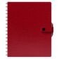 Щоденник недатований А5 на пружині, в лінію, Nebraska на кнопці червоно-сірий Поліграфіст картинка 6