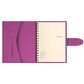 Щоденник недатований А5 на пружині, в лінію, Silhouette з хлястиком бузковий Поліграфіст картинка 4