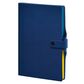Записна книжка А5 в лінію Twill на кнопці синя Поліграфіст картинка 3