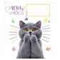Зошит учнівський 12 арк., клітинка, обкладинка повноколірна Серія 233"Настрій Мяу" Поліграфіст картинка 6